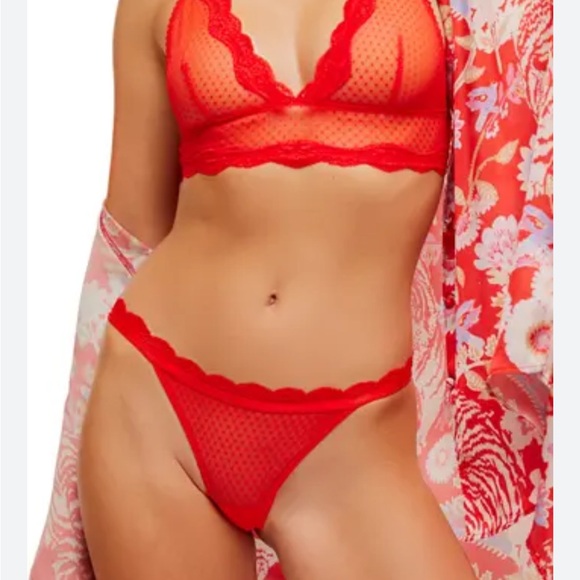 Free People intimates Mid Week Bikini (Fire red) - Picture 2 of 3